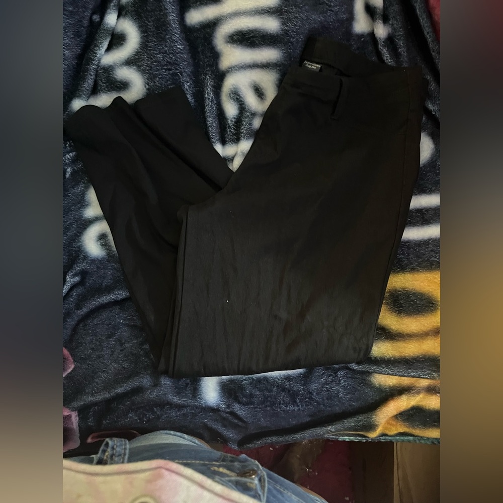 Faded Glory Black Flat Front Pants